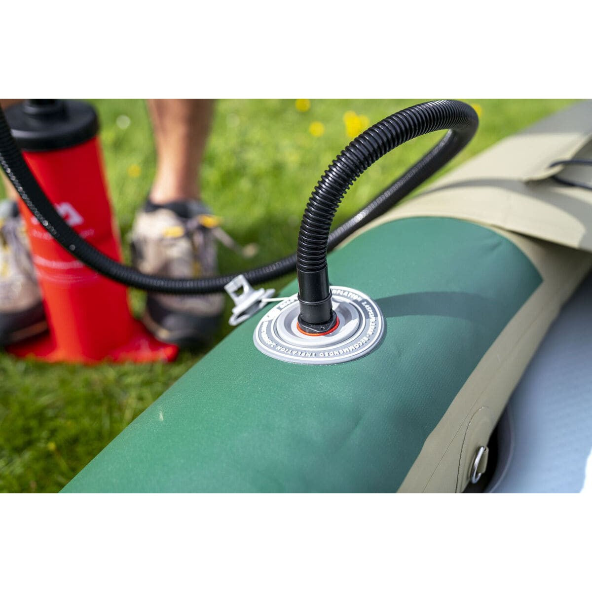 Aqua Marina Caliber Angling 1 Person Inflatable Kayak With Foldable Fishing Seat (paddle excluded)