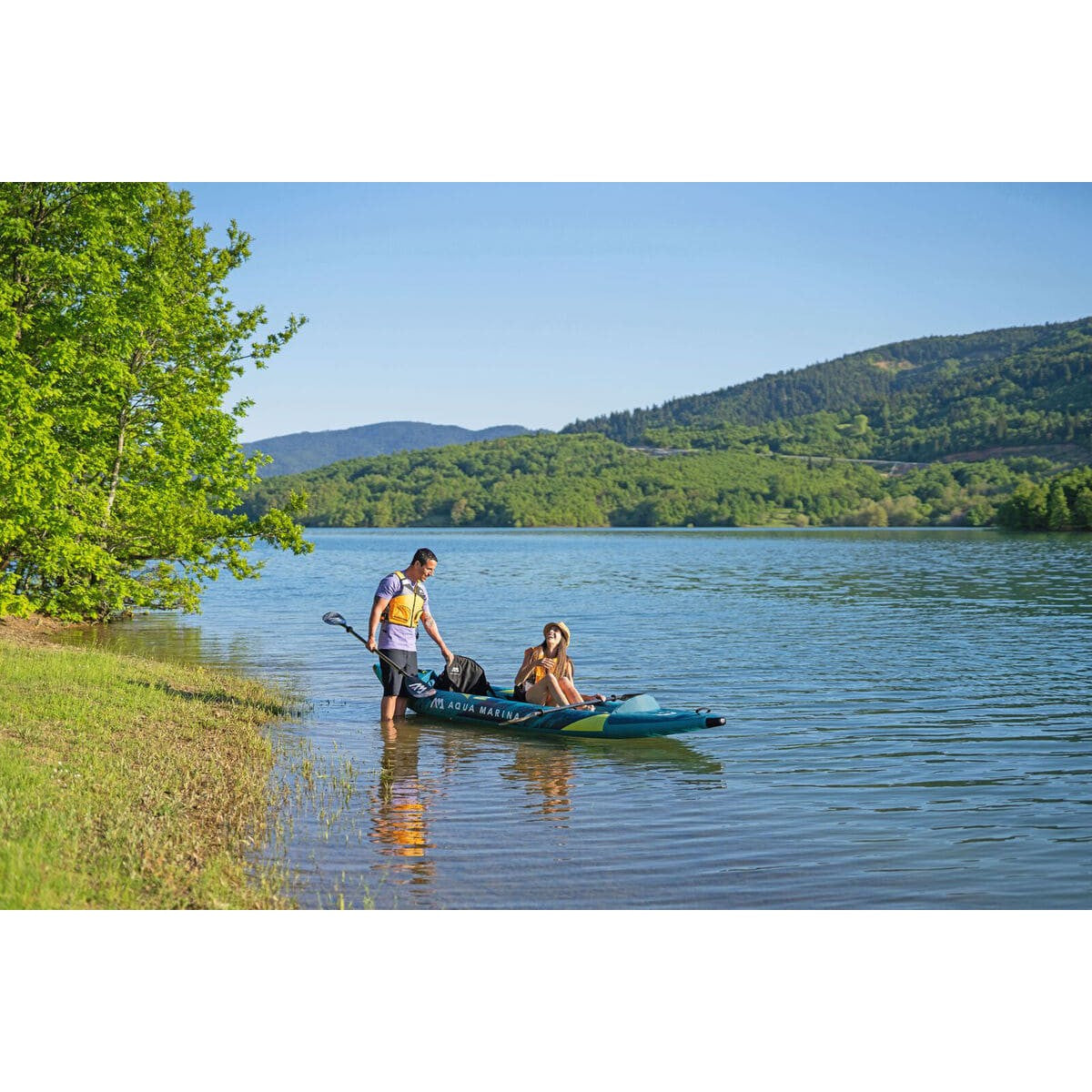 Aqua Marina Steam 412 Versatile / Whitewater 2 Person Inflatable Kayak