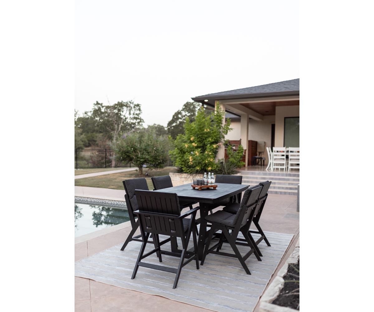 Berlin Gardens Hudson 40"x70" Rectangular Table – Counter Height