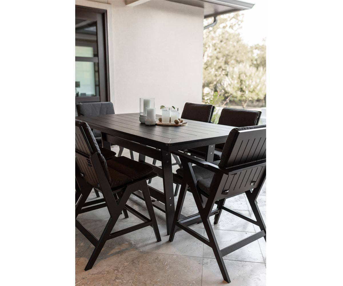 Berlin Gardens Hudson 40"x70" Rectangular Table – Bar Height