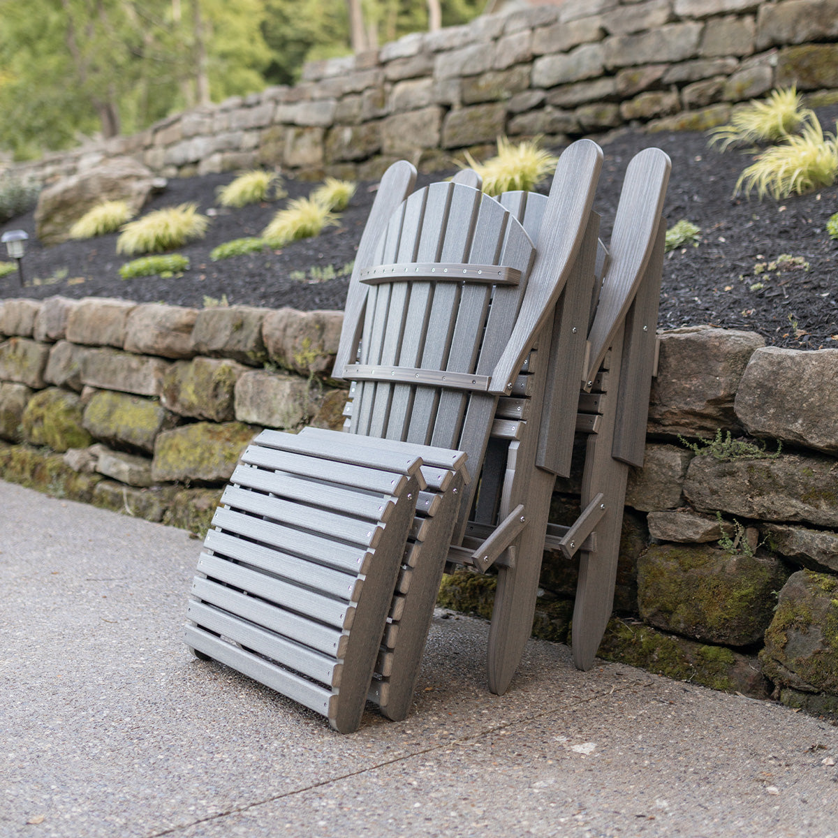 Berlin Gardens Comfo Back Folding Adirondack Chair-Purely Relaxation