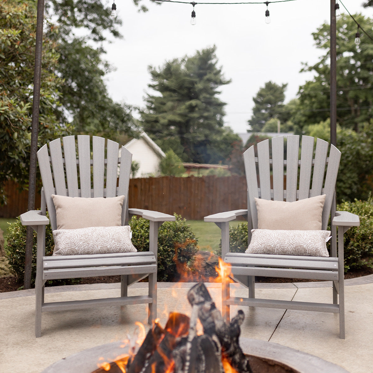 Berlin Gardens Comfo Back Upright Adirondack Chair-Purely Relaxation