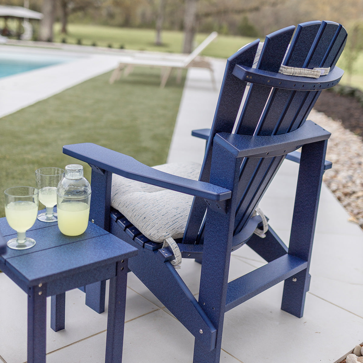 Berlin Gardens Comfo Back Upright Adirondack Chair-Purely Relaxation