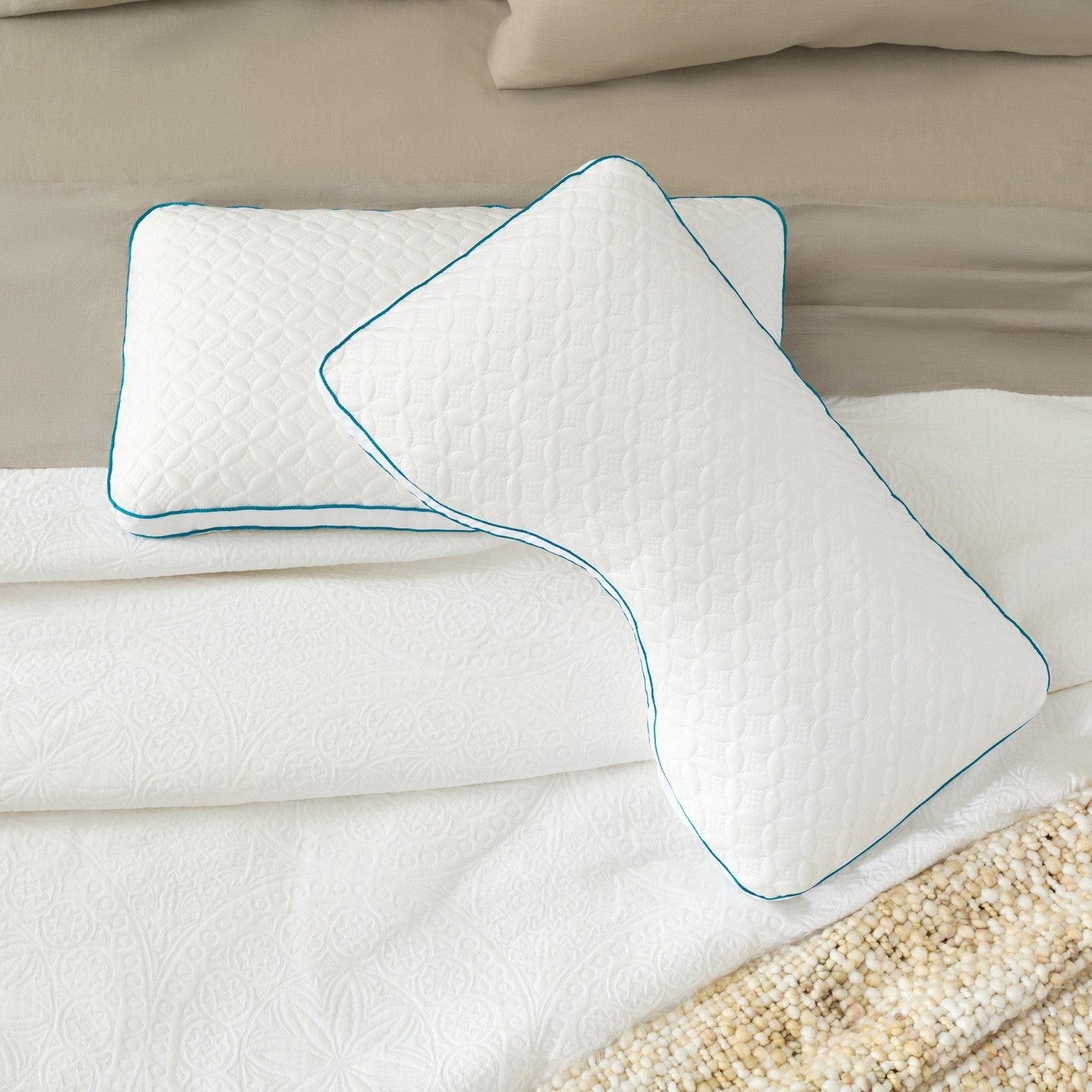 Malouf FlexFill™ Foam Fiber Pillow With HyperChill™ Cover-Purely Relaxation
