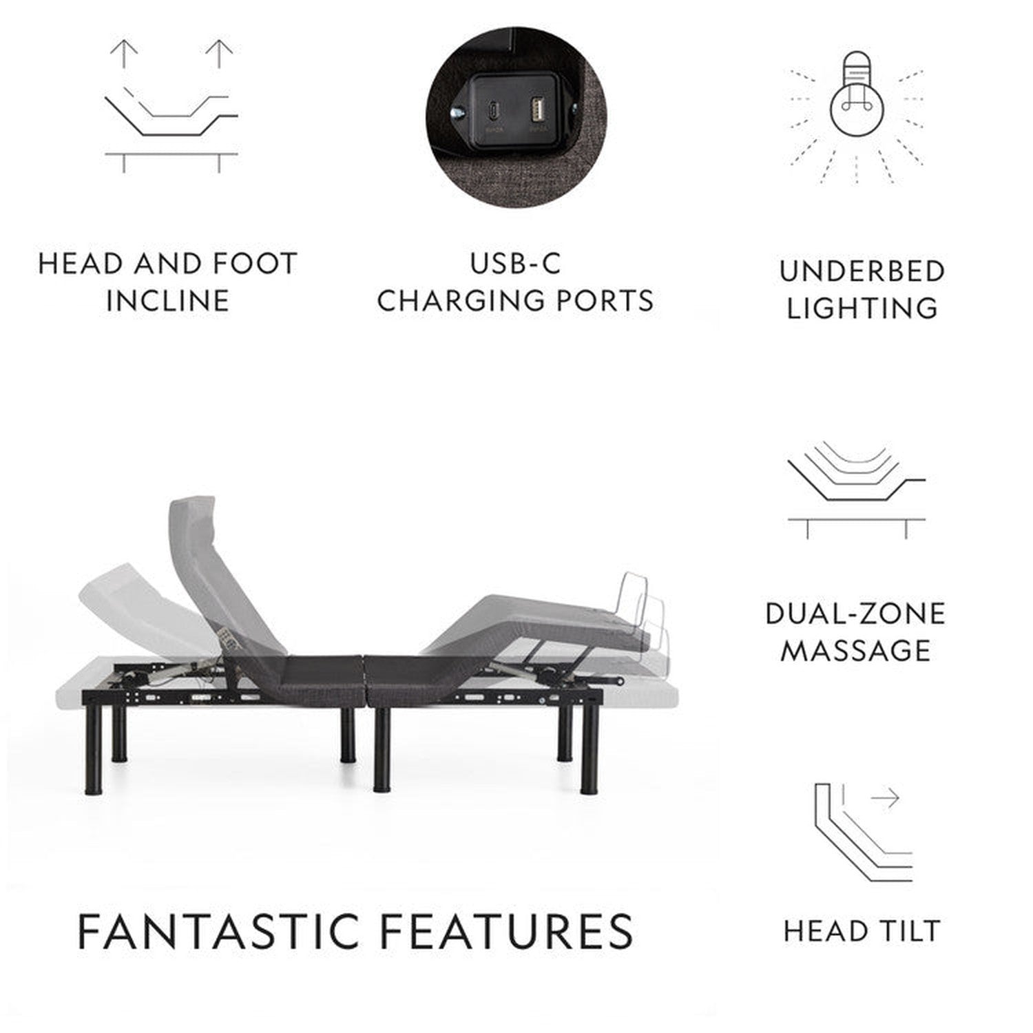 Malouf S655 Adjustable Bed Base-Purely Relaxation