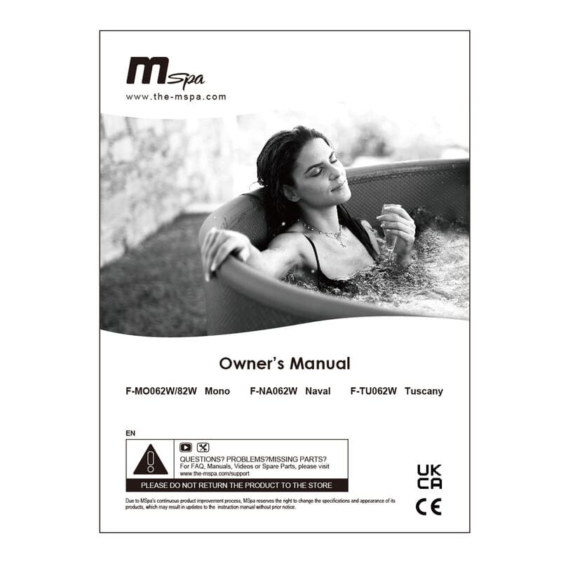 MSPA FRAME Duet Round 6 Person Inflatable Hot Tub Spa