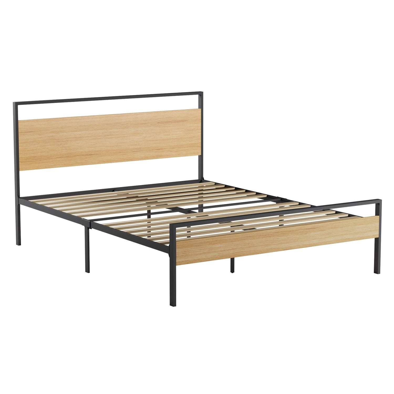 Weekender Thompson Metal and Wood Platform Bed-Purely Relaxation
