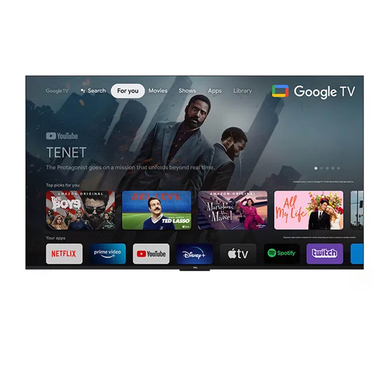 Titan Weatherproof Outdoor TV Full Sun T-100 UHD 4K Smart TV powered by TCL AIPQ Engine Gen3-Purely Relaxation