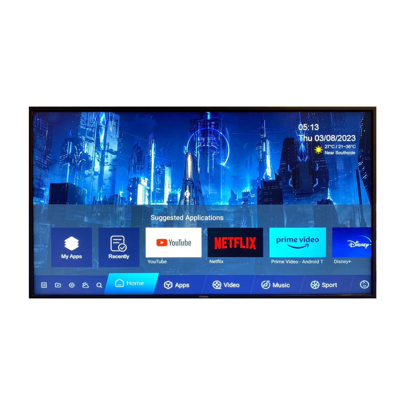 Titan Full Sun Outdoor Commercial Smart TV 4K UHD (TC-TT)-Purely Relaxation