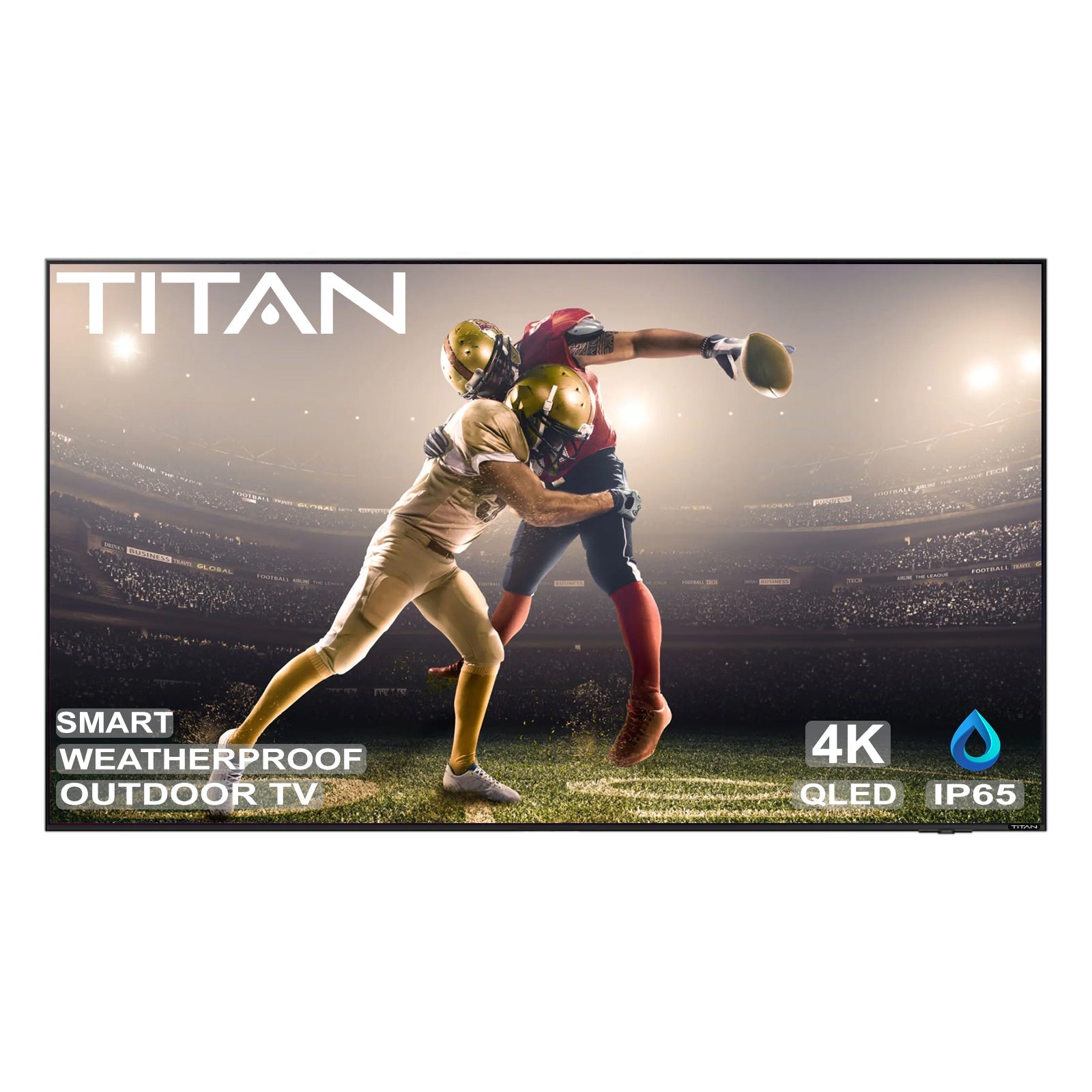 Titan Weatherproof Outdoor TV Full Sun S-300 QLED 4K Smart TV powered by Samsung Tizen SmartThings-Purely Relaxation