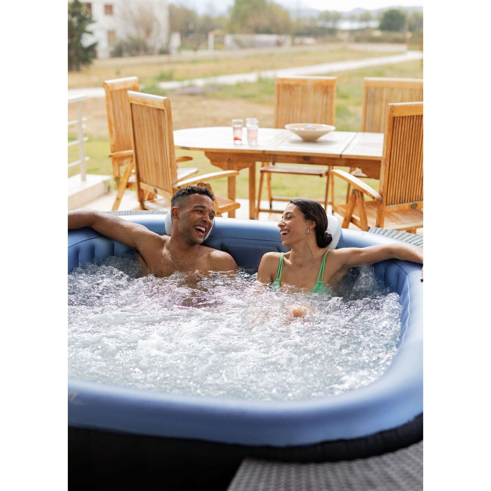 MSPA COMFORT Tekapo 6 Person Square Inflatable Tot Tub Spa - Purely Relaxation