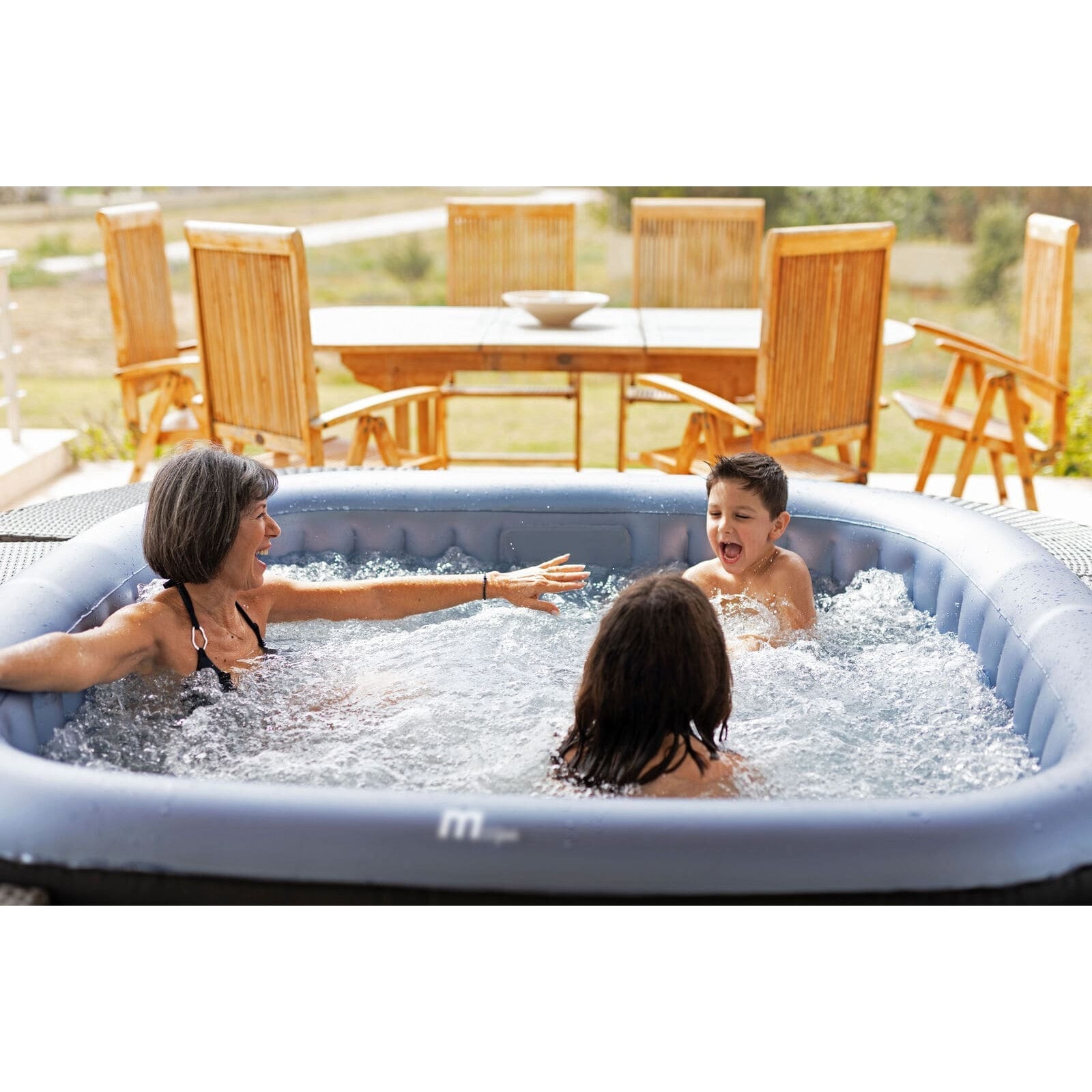 MSPA COMFORT Tekapo 6 Person Square Inflatable Tot Tub Spa - Purely Relaxation