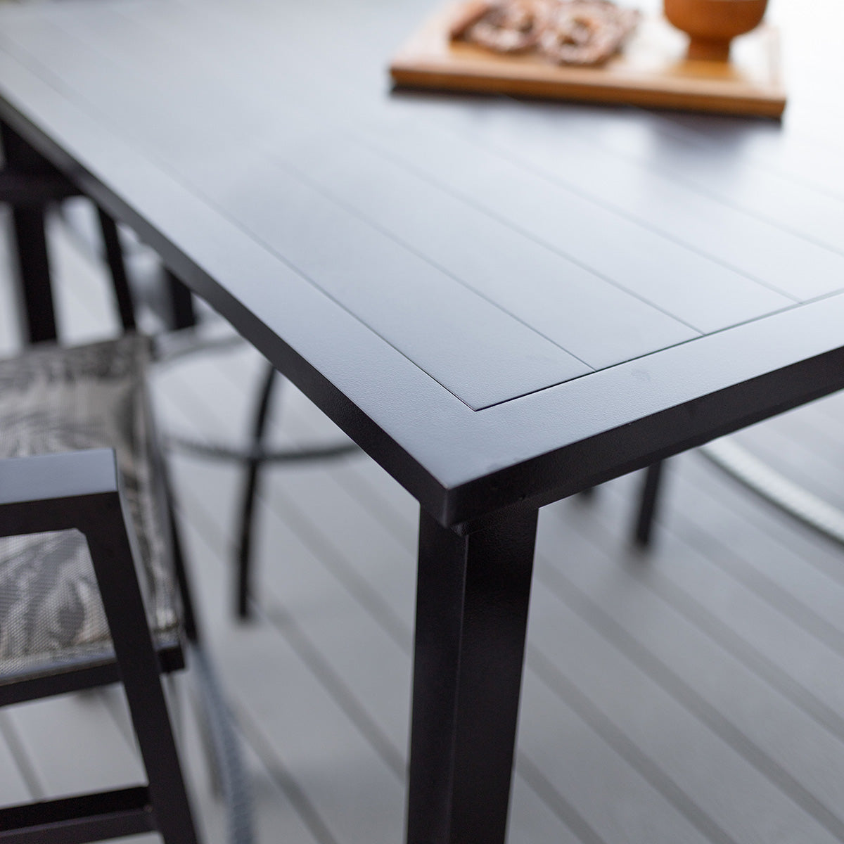 Berlin Gardens Vida 44" Square Bar Table Aluminum Top