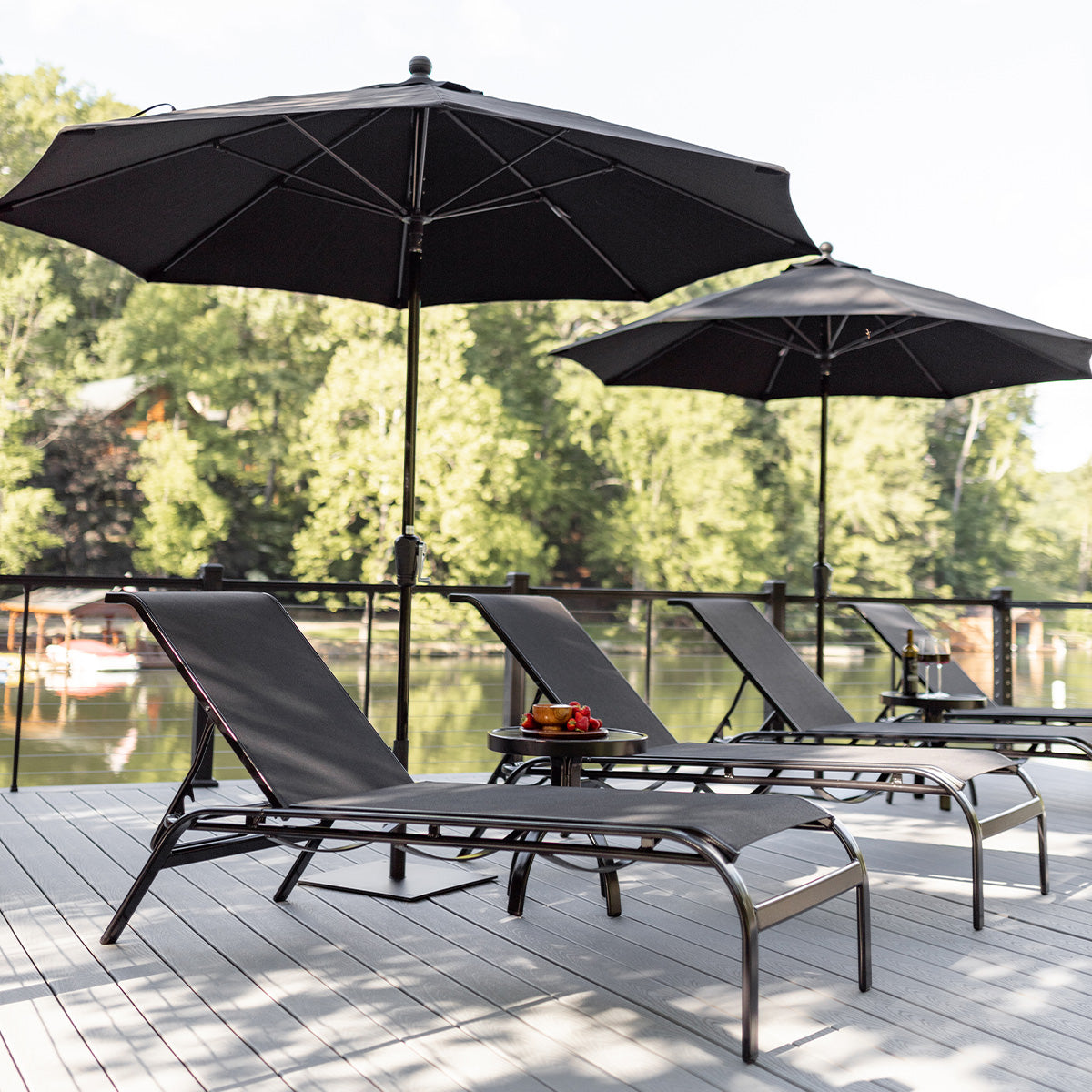 Berlin Gardens Murphy Sling Chaise Lounge Without Arms