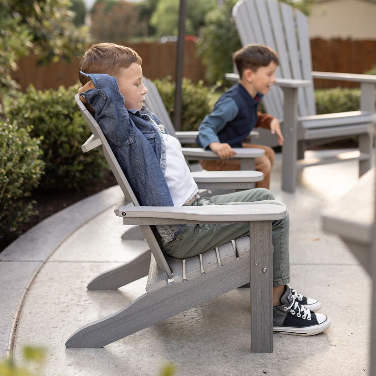 Berlin Gardens Comfo Back Kids Adirondack Chair