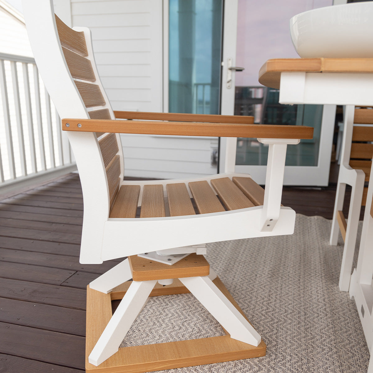 Berlin Gardens Bristol Swivel Rocker Dining Chair
