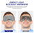 Mavogel Cotton Sleep Eye Mask - Updated Design Light Blocking Sleep Mask, Soft and Comfortable Night Eye Mask for Men Women, Eye Blinder for Travel/Sleeping, Includes Travel Pouch, Grey