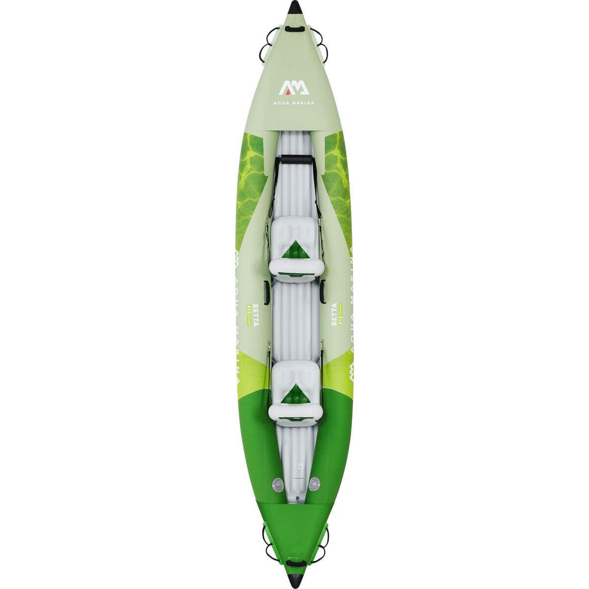 Aqua Marina Betta-412 Recreational 2 person Inflatable Deck Kayak With Paddle Set