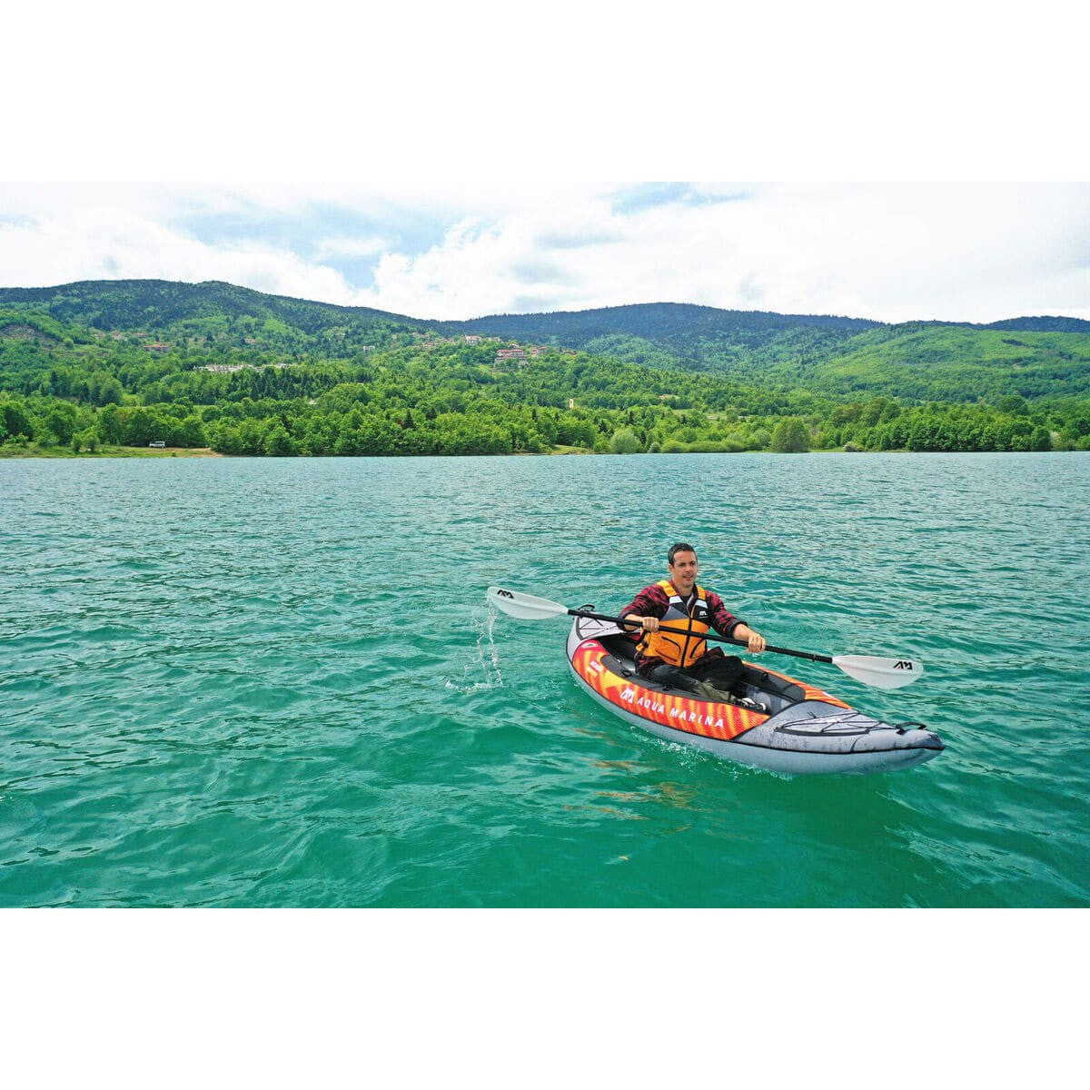 Aqua Marina Memba-330 Touring 1 Person Inflatable Kayak With Paddle