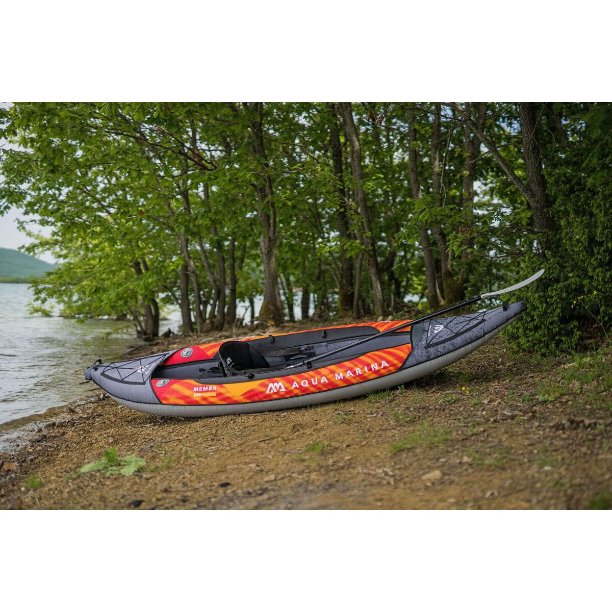 Aqua Marina Memba-330 Touring 1 Person Inflatable Kayak With Paddle