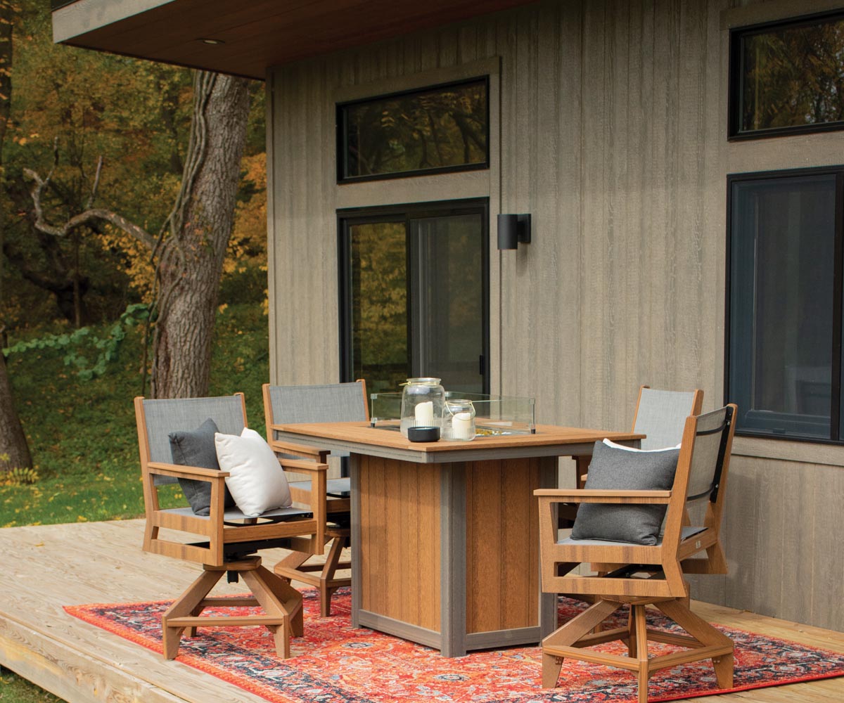 Berlin Gardens Donoma 44" Round Dining Fire Table