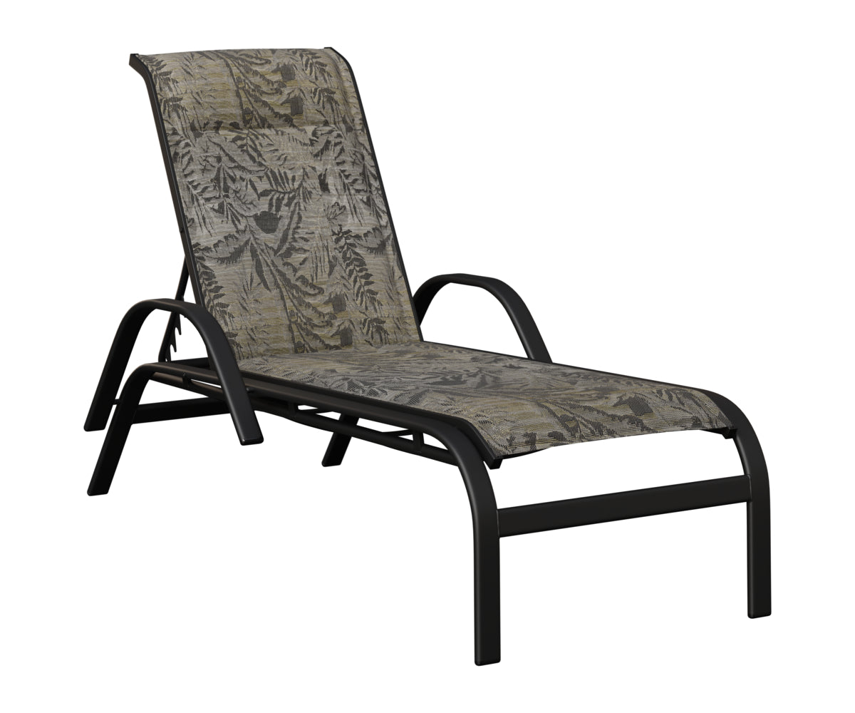 Berlin Gardens Murphy Padded Sling Chaise Lounge with Arms