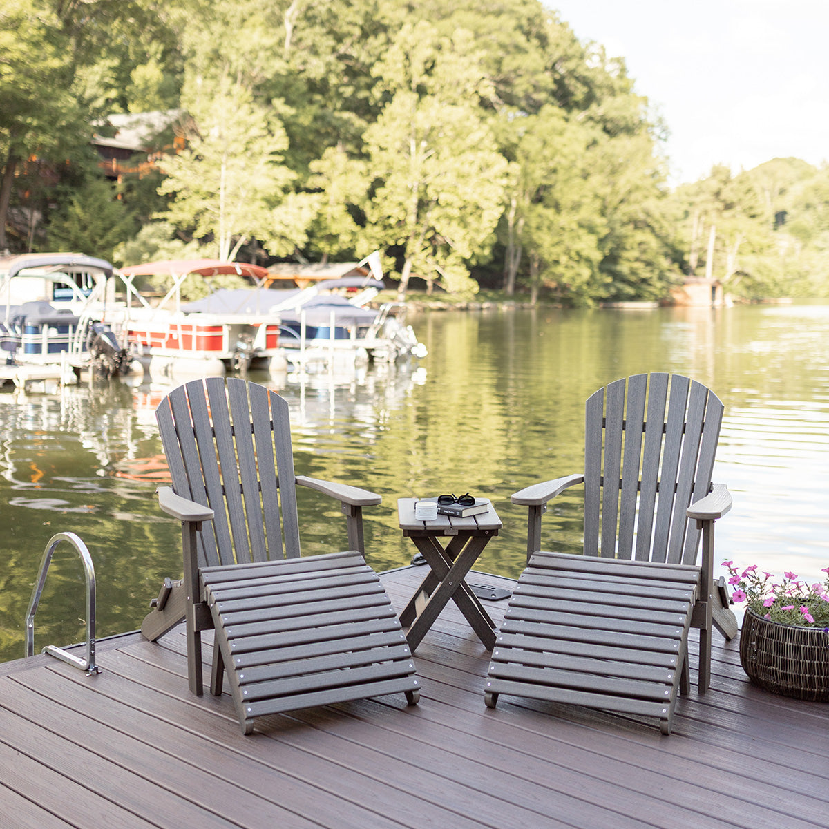 Berlin Gardens Comfo Back Folding Adirondack Chair-Purely Relaxation