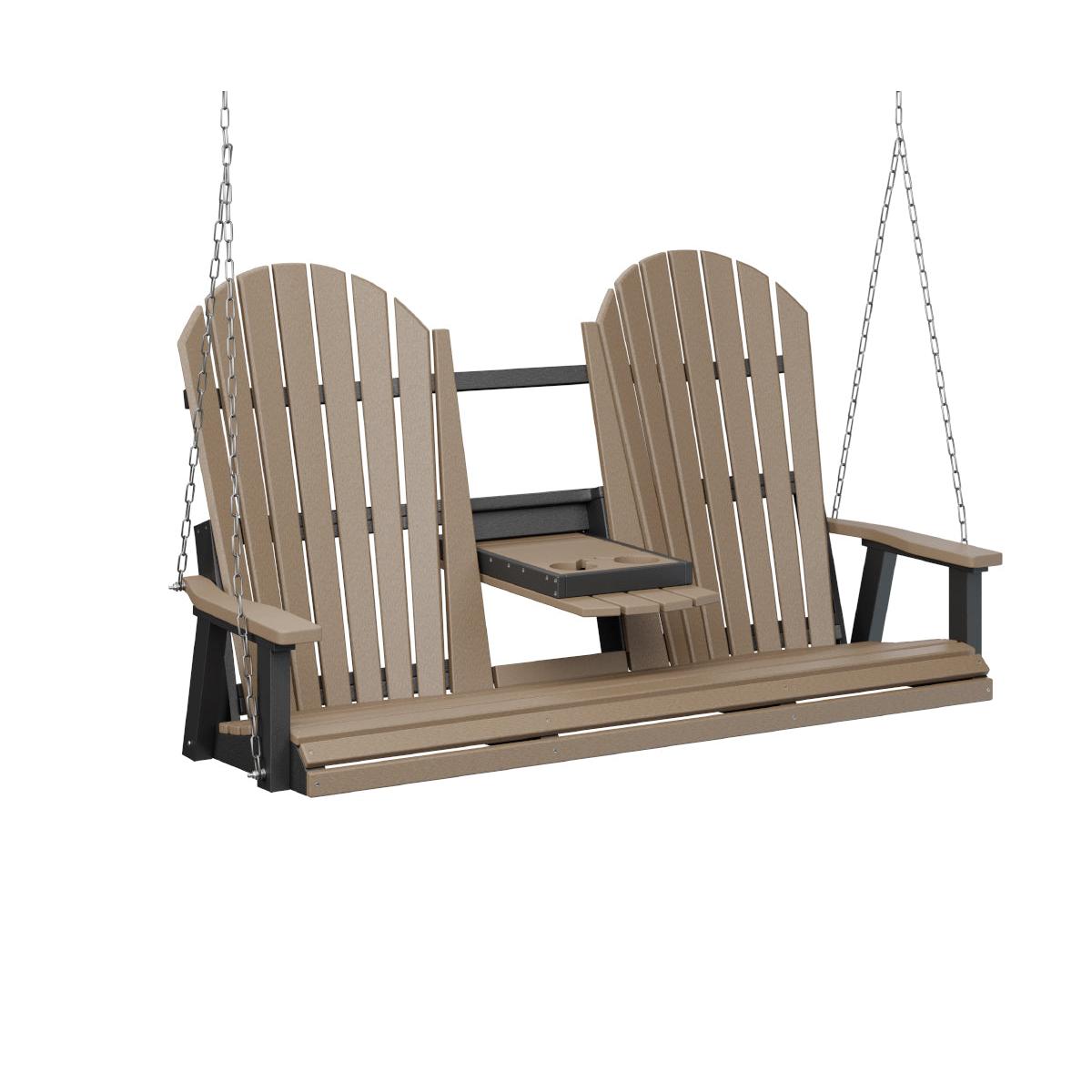 Berlin Gardens Comfo Back Three Seat Swing With Console-Purely Relaxation