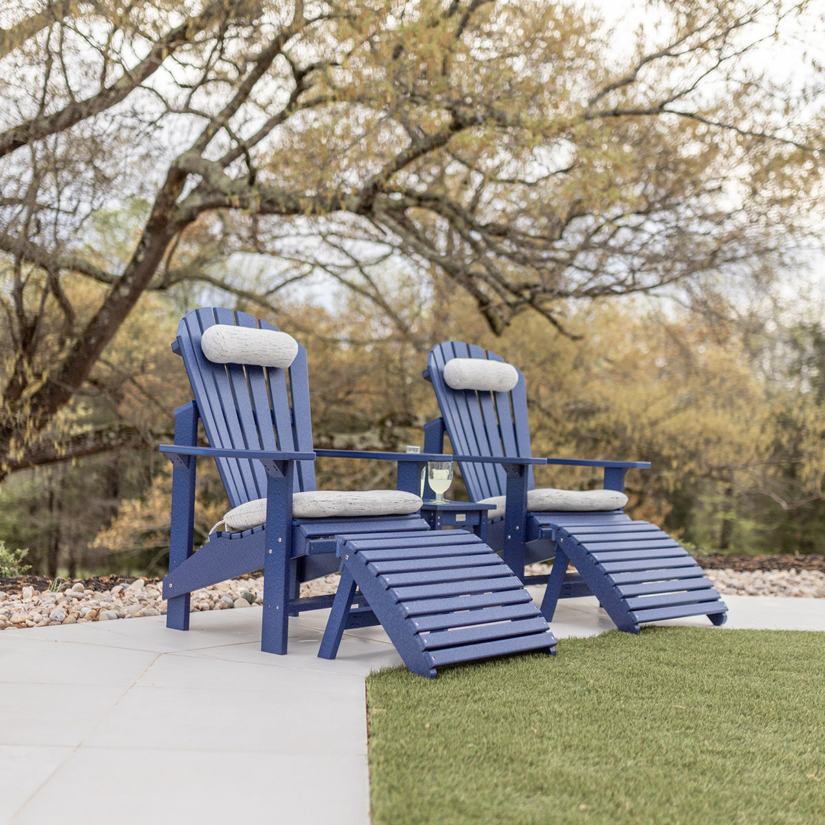 Berlin Gardens Comfo Back Upright Adirondack Chair-Purely Relaxation