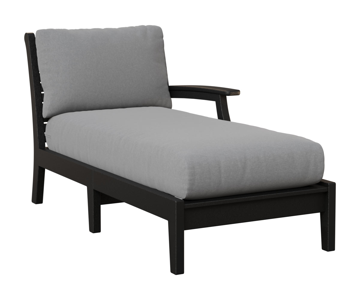 Berlin Gardens Classic Terrace Arm Chaise Lounge – Left