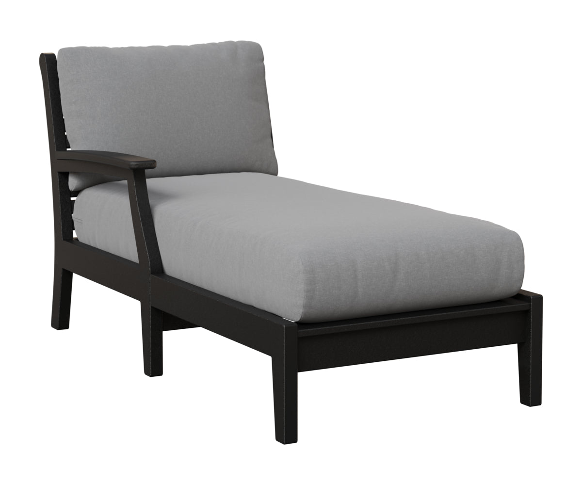 Berlin Gardens Classic Terrace Arm Chaise Lounge – Right