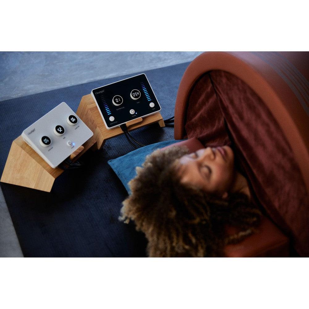 Clearlight® The Curve Far Infrared Sauna Dome With Amethyst Infrared PEMF Mat