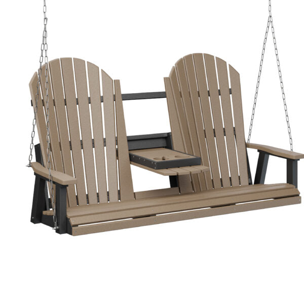 Berlin Gardens Comfo Back Three Seat Swing With Console
