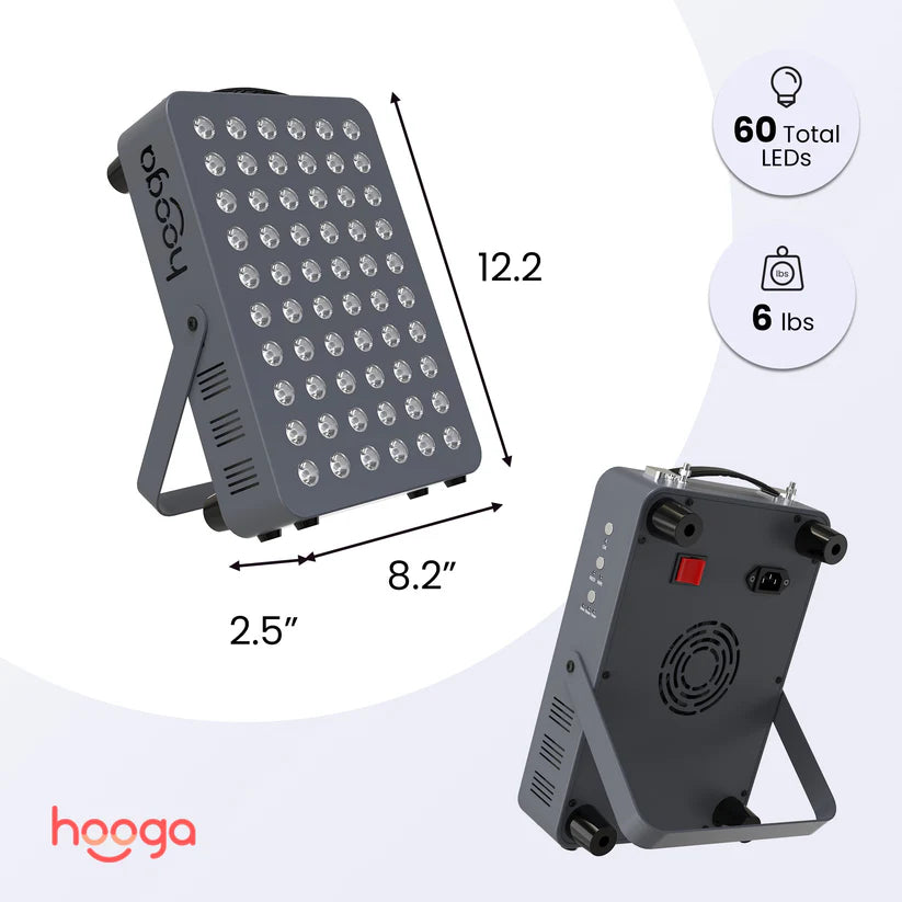 Hooga HG300 Small Red Light Therapy Portable Panel For Face and Body