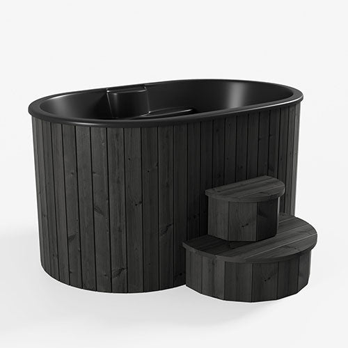 SaunaLife S2B 2 Person Cold/Hot Immersion Tub - Black