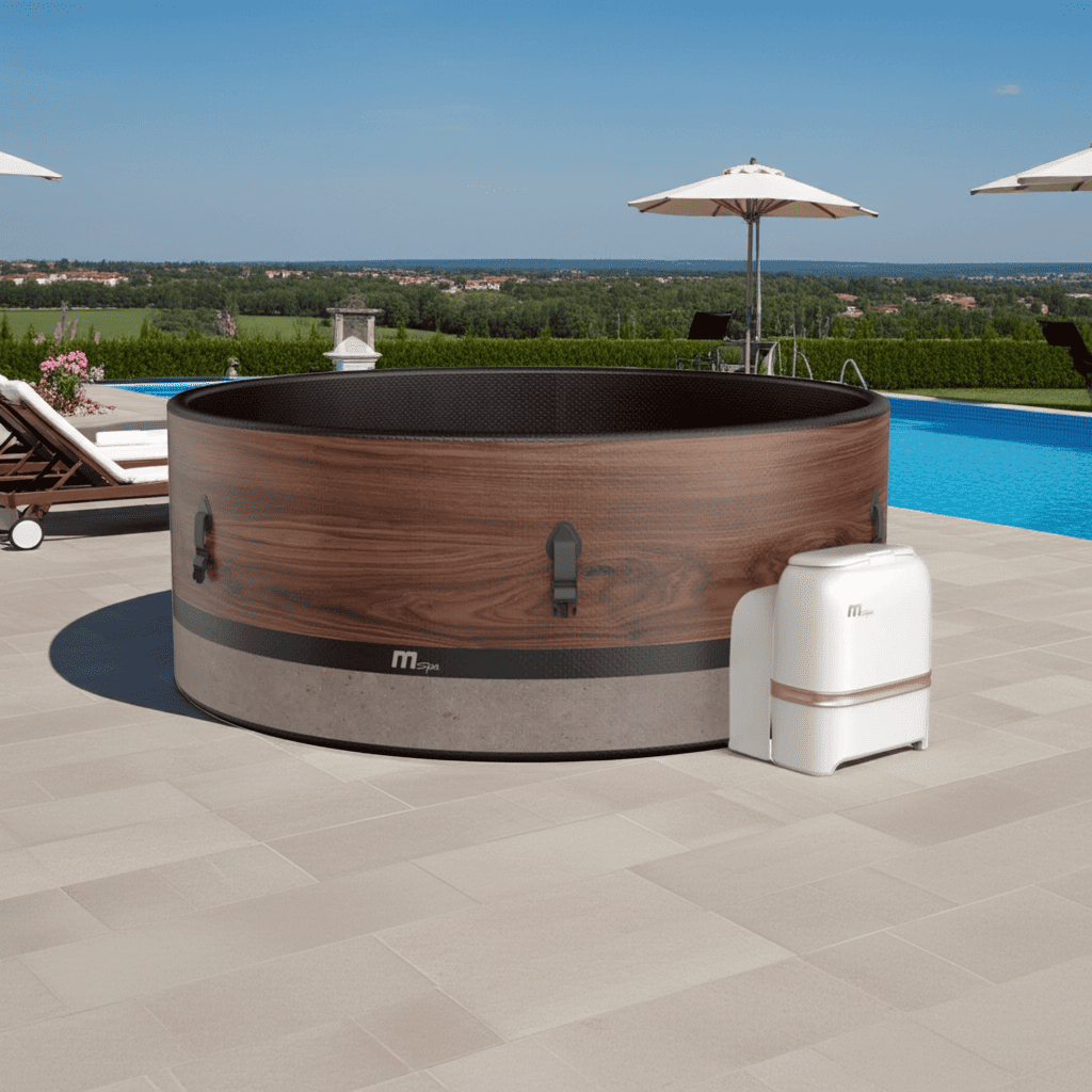 MSPA FRAME Duet Round 6 Person Inflatable Hot Tub Spa