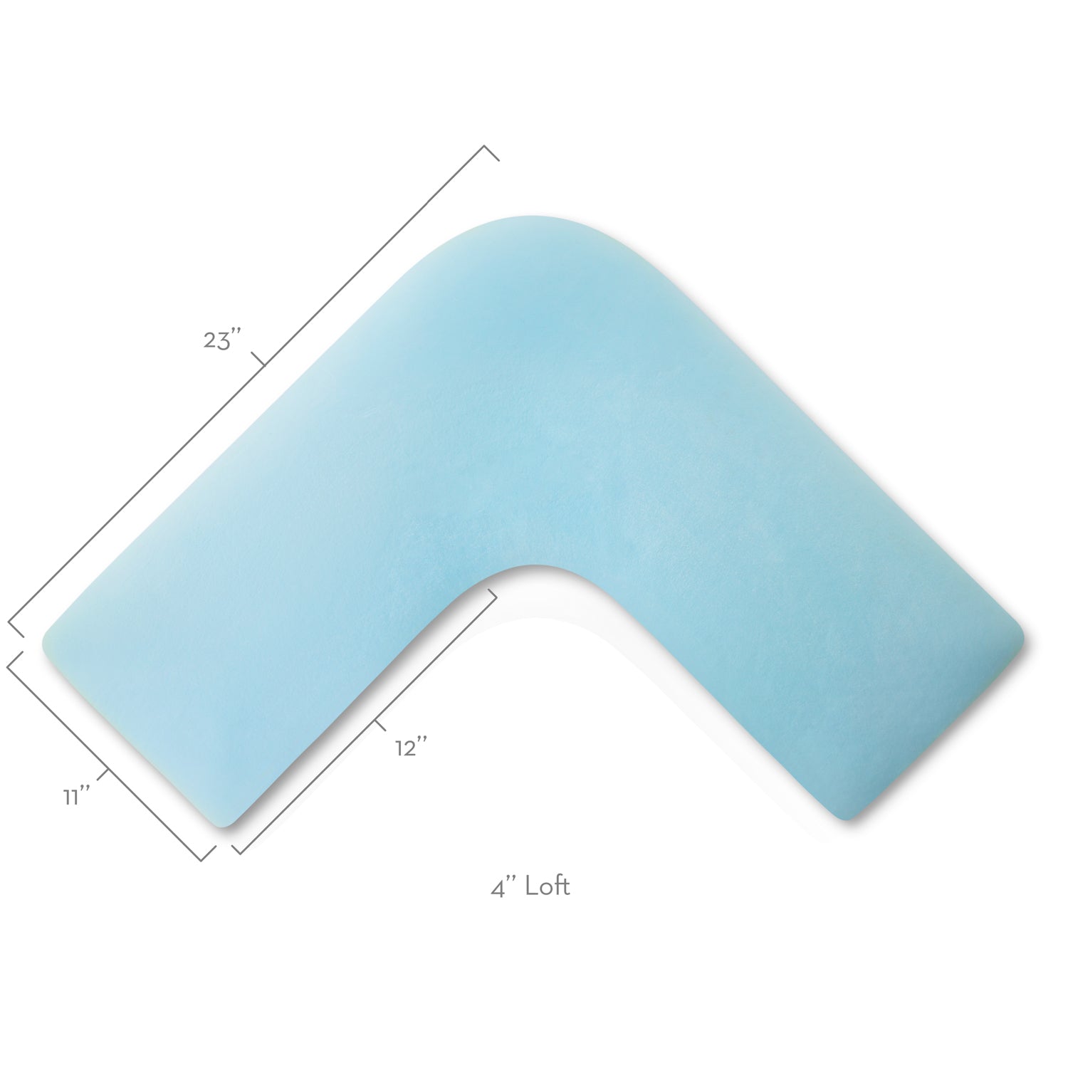 Malouf L-Shape Pillow with Gel Dough-Purely Relaxation