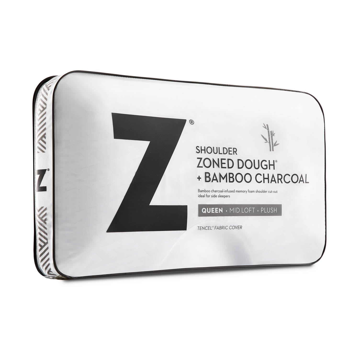 Malouf Shoulder Zoned Dough® Bamboo Charcoal Pillow-Purely Relaxation
