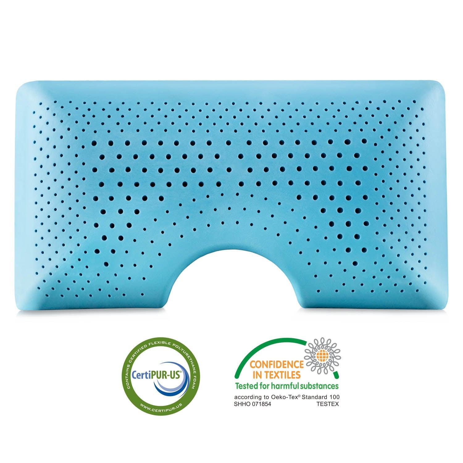 Malouf Shoulder Zoned Gel Dough® Pillow-Purely Relaxation