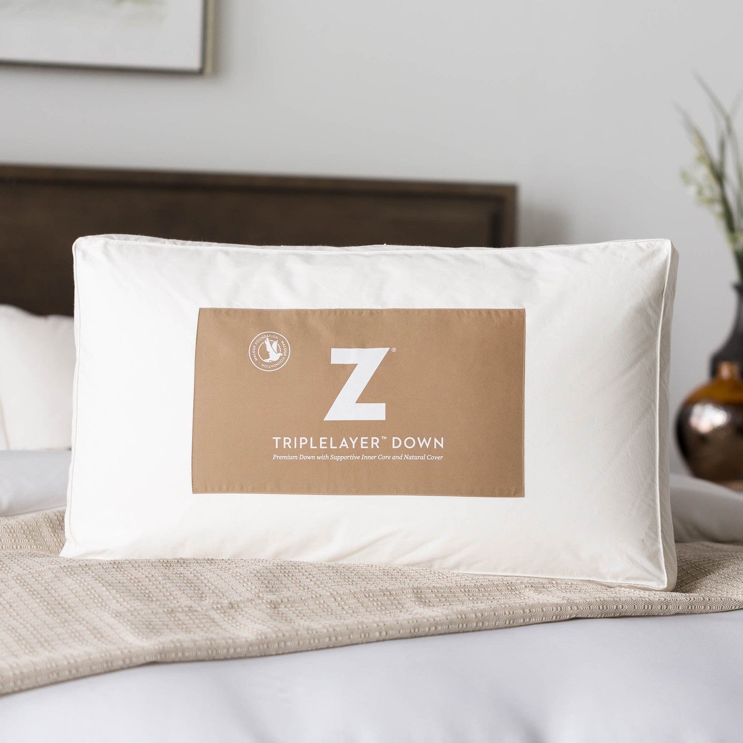 Malouf TripleLayer™ Down Pillow-Purely Relaxation