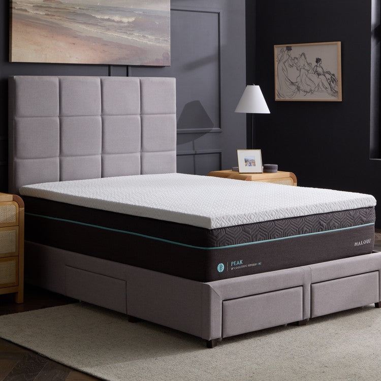 Malouf 2.5 Inch Gel Memory Foam Mattress Topper