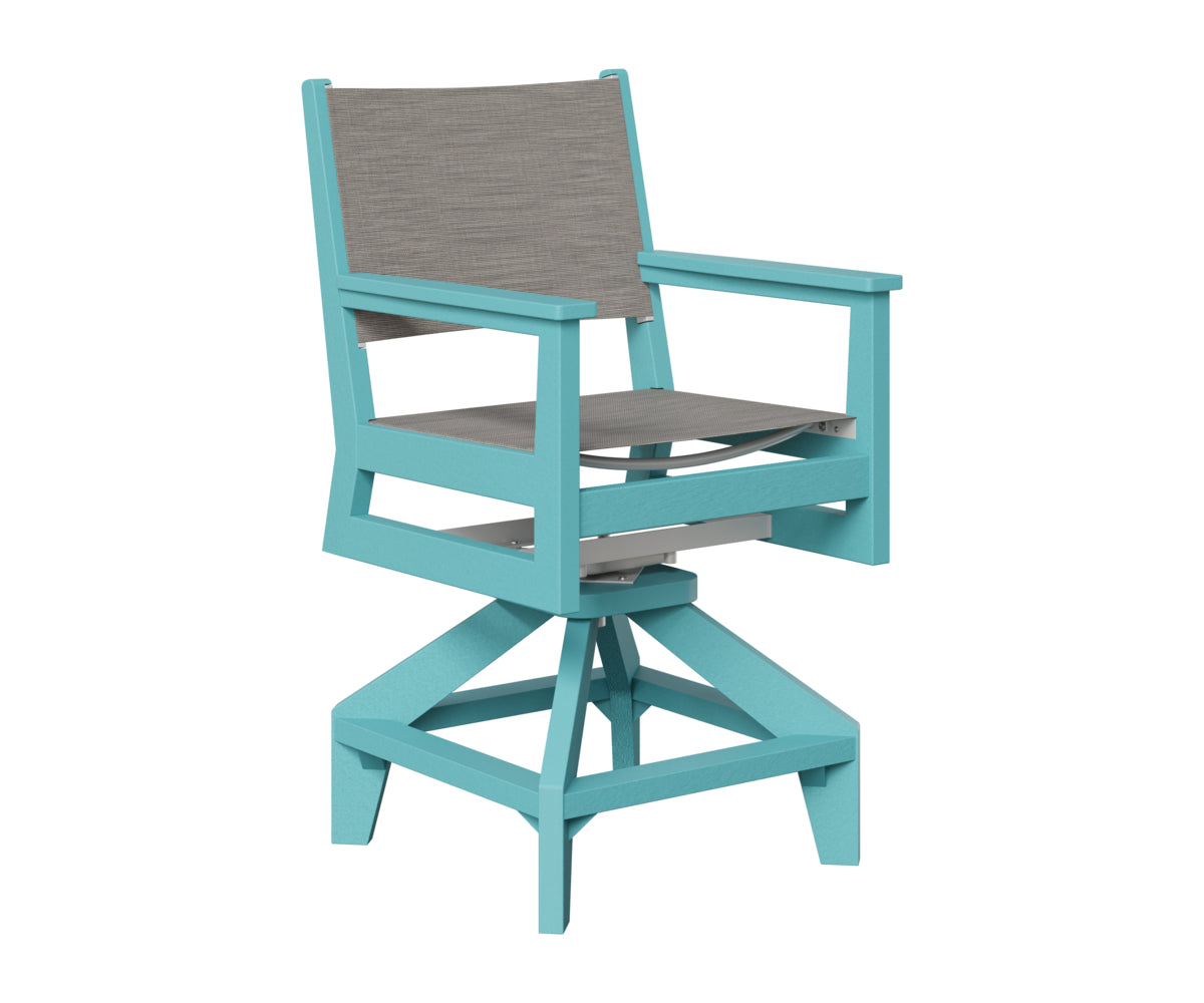 Berlin Gardens Mayhew Sling Swivel Counter Chair