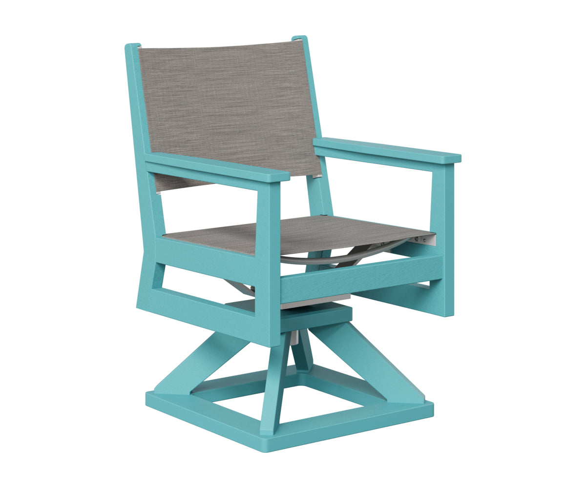Berlin Gardens Mayhew Sling Swivel Rocker Dining Chair