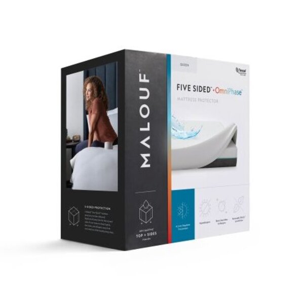 Malouf Five Sided™ + Omniphase™ Mattress Protector