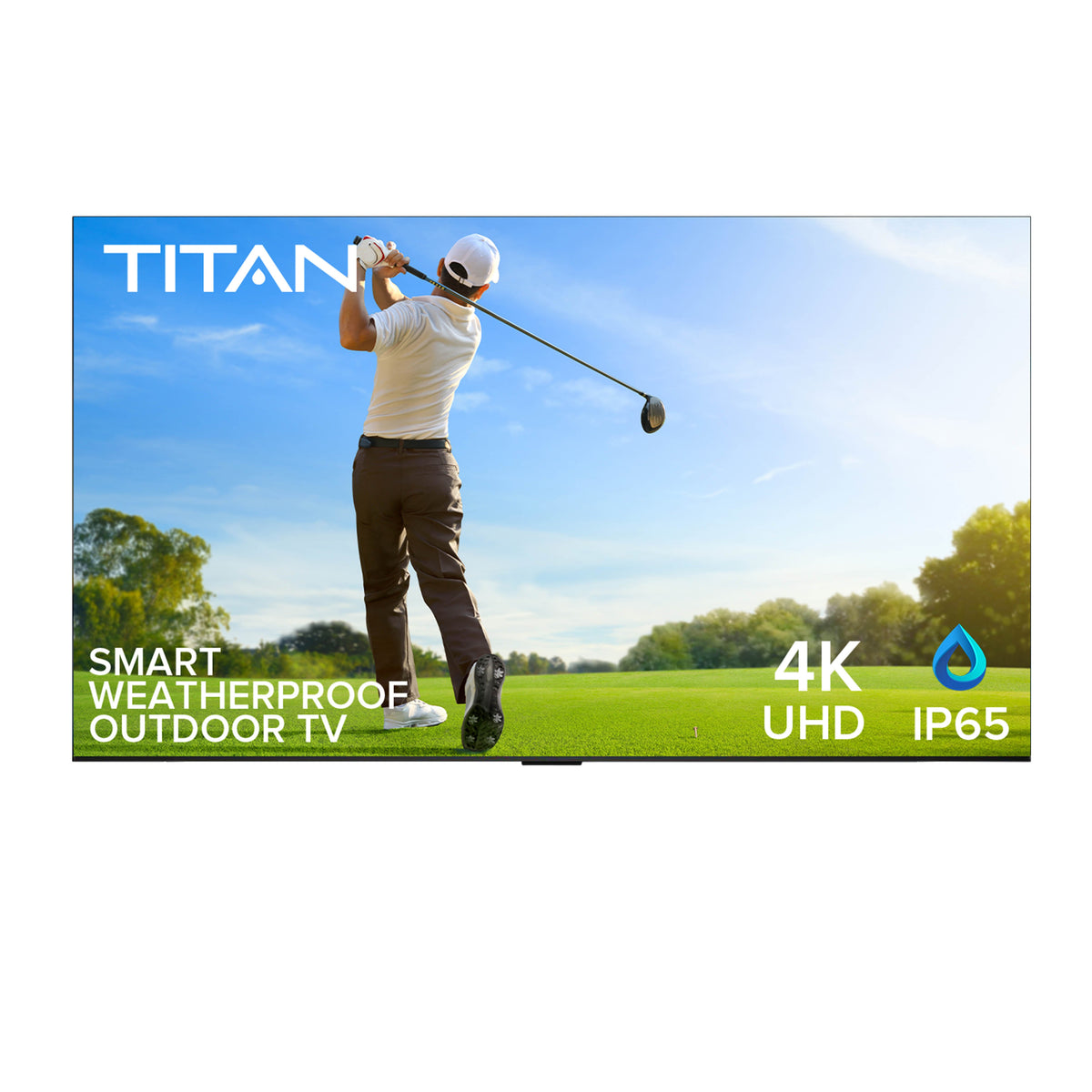 Titan Weatherproof Outdoor TV Full Sun T-100 UHD 4K Smart TV powered by TCL AIPQ Engine Gen3-Purely Relaxation