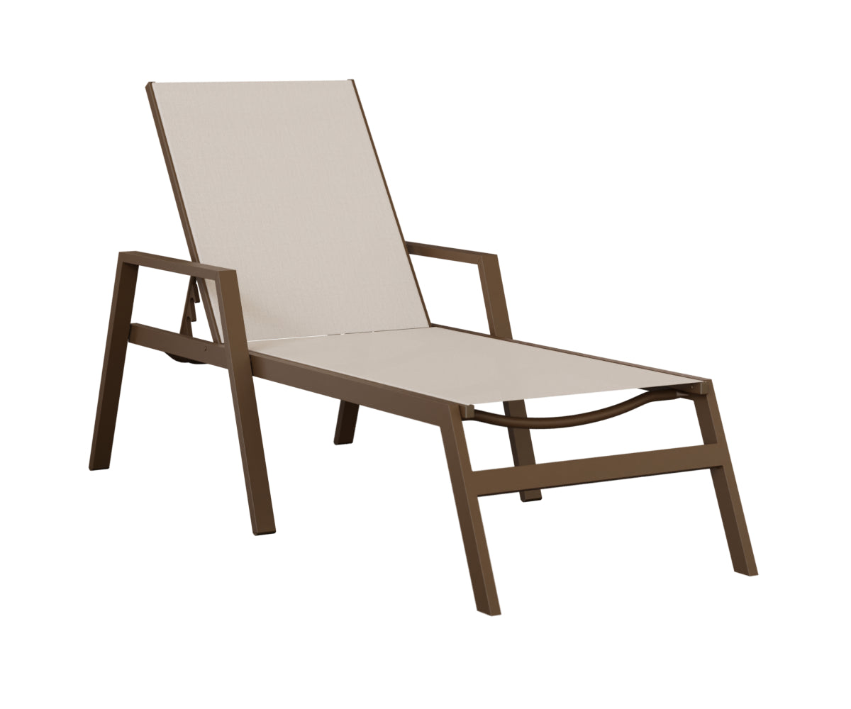 Berlin Gardens Vida Sling Chaise Lounge with Arms