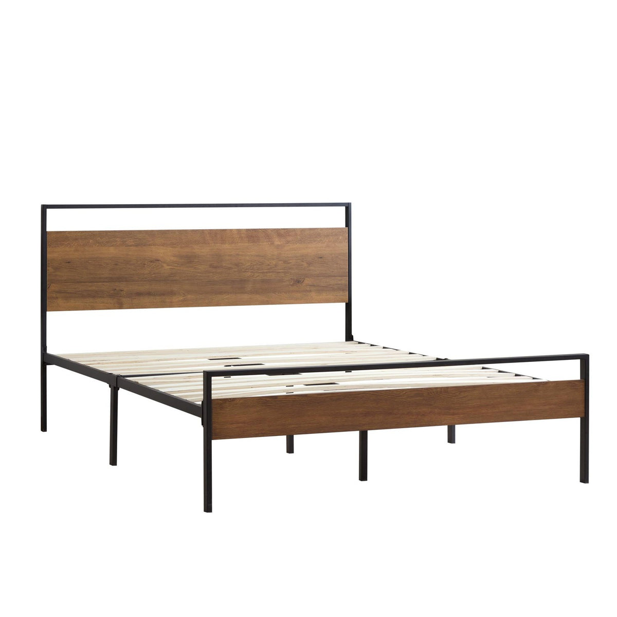 Weekender Thompson Metal and Wood Platform Bed-Purely Relaxation