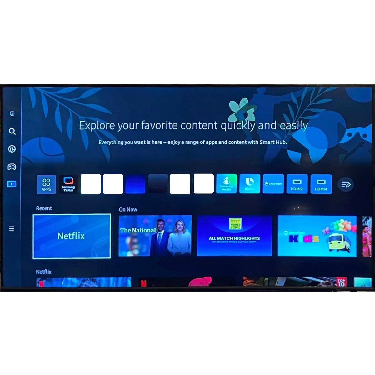 Titan Weatherproof Commercial Outdoor TV Full Sun S-Series QLED 4K Smart TV powered by Samsung Tizen SmartThings-Purely Relaxation