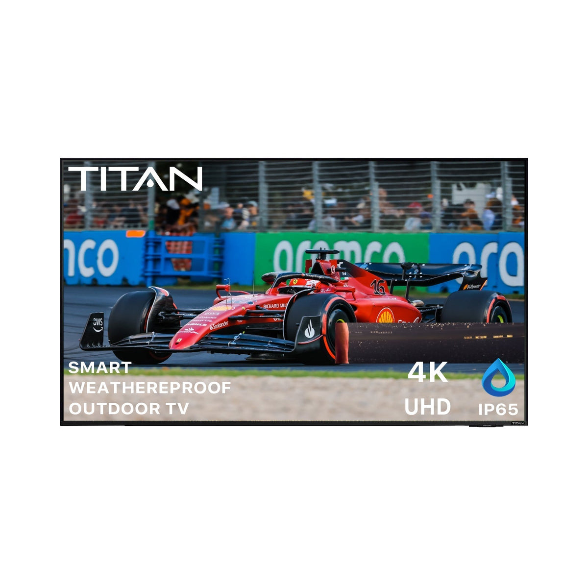 Titan Weatherproof Outdoor TV Full Sun S-100 UHD 4K Smart TV powered by Samsung Tizen SmartThings-Purely Relaxation