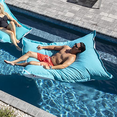 King Kai Adult Pool Float, Fade-Resistant Marine-Grade Fabric, Floating Raft, Resort-Like Comfort, 58 in x 72 in, Aruba